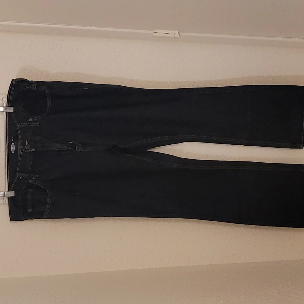 Old Navy dark blue denim bootcut jeans 40x32 brand new - Picture 3 of 7